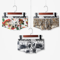 Men's Nylon Printed Striped Boxers