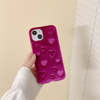 Plush Full Screen Love Phone Case