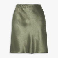 New European And American-style Elastic High-waist Solid-color Skirt For Women