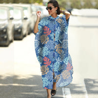 Vacation Robe Sun Protection Clothing Cardigan Beach Jacket Bikini Cover-up Swimsuit Blouse
