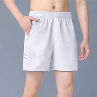 Straight-leg Minimalist Pants In Ice Silk Quick-drying