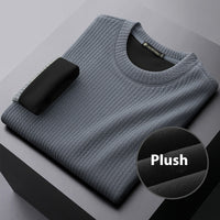Men's Solid Color Bottoming Shirt Thickened Sweater