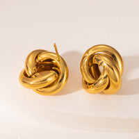 Titanium Steel Smooth-surface Earrings High-end And Subtly Luxurious For Women