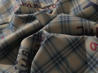 Gradient Short Sleeve Plaid Shirt Men