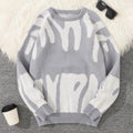 Men's Minimalist Printed Versatile Knit Sweater