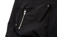 Functional Pocket Zipper Straight Shorts Men