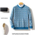 Seven-pin Thick Round Neck Woolen Sweater For Men