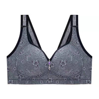 Mother's Middle-aged And Elderly Thin No Steel Ring Big Breast Small Soft Vest Top Support Bra