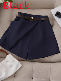 European And American Women's Solid-color Shorts