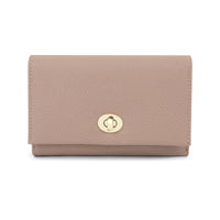 Luxury Leather Influencer-Style Womens Wallet With A Lock Closure