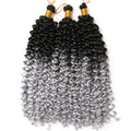Chemical Fiber Water Wavy Curly Hair Bicolor Gradual Change Dirty Braid