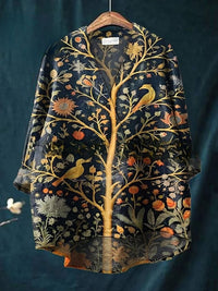 Fashion Digital Printing Large Wide V-neck Top