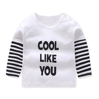 Children's Cotton Base Shirt Round Neck Raglan Sleeves Top