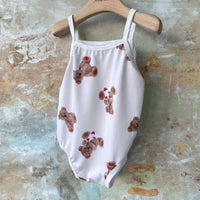 Children's New Bear One Piece Swimsuit