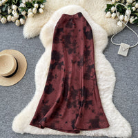 French-style Sophisticated Satin Skirt For Women