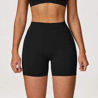 Cross-border European And American Brushed High Waist Tight Peach Bum Lift Shorts