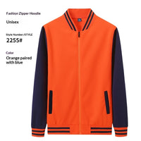SpringAutumn Employee Team-Building Fleece-Lined Stand-Up Collar Workwear