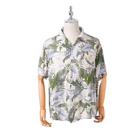 Men's Shirt Rayon Printed Cardigan Short Sleeve Beach Shirt