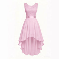 New Front-short Back-long Slim-fit Sleeveless Dress