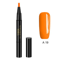 5pcs Nail Polish Pen 3 In 1 One Step Glue Pen Multicolor