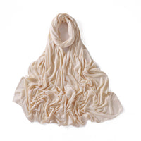 56 Colors Solid Color Modal Scarf Small Size Monochrome Jersey Veil Mercerized Cotton Scarf