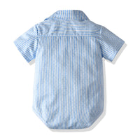 Baby Romper Week Formal Dress Fashionable Short-sleeved Jumpsuit Romper Suspender Pants