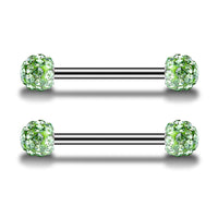 Stainless Steel Studded Tongue Nail Breast