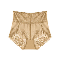 Women's Plus Size High Waist Belly Contracting Lace Underwear