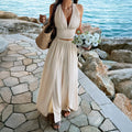 New Elegant Resort Top And Pants Settwo-piece Outfit