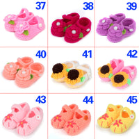 Hand-knitted Woolen Cartoon Bow Flower Children's Shoes