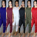 Fashion Casual Zipper Drawstring Digging Knee Broken Wind One-piece Skinny Trousers Jumpsuit Women