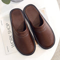 Flyover Shoes Men's Genuine Leather Home Slippers