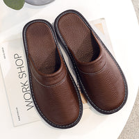 Flyover Shoes Men's Genuine Leather Home Slippers