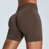 Seamless Yoga Shorts Women's Three-point High Waist