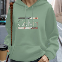 Women's Plus Size Letter Printed Hat Sweater
