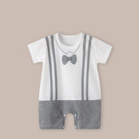 Thin Women's Short Sleeve Newborn Baby Child Jumpsuit Romper