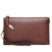 Fashion Wallet Men's Long Zipper Business Handbag Soft Leather