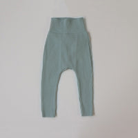 Leggings Girls Solid Color High-waisted Trousers