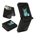 Folding Phone Case Patchwork Retro Pattern Multi-card Flip