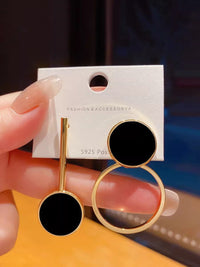 Trendy Geometric Asymmetrical Earrings
