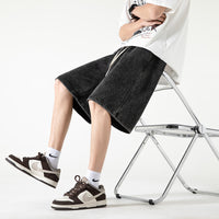 Fashionable Loose All-match Trendy Straight Retro Cropped Men's Pants