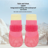 Winter Booties Waterproof Anti-Slip Dog Shoes For Pets