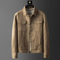 Fashion Leather Jacket Men's Casual Top