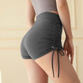 Women's Fashion Solid Color High Waist Hip Lift Fitness Three Points Yoga Pants