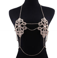 European And American Se Xy INS Female Bloggers With The Same Body Chain Suit Chain
