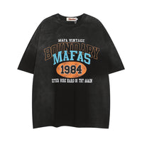 Inkjet Distressed Cotton Short-sleeved T-shirt For Men
