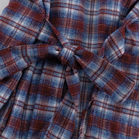 Retro Plaid Collared Long-sleeved Fitted Shirt
