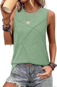 Womens Summer Tank Top Loose-Fit
