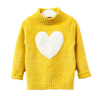 New Style Pullover Children's Love Knit Sweater