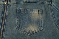 American Workwear Stitching Denim Coat